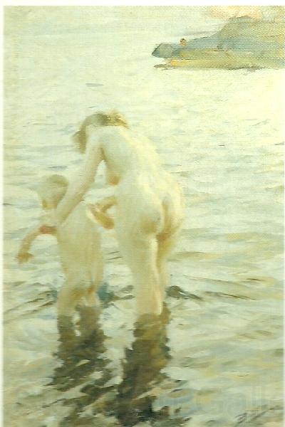 Anders Zorn mor och barn Norge oil painting art